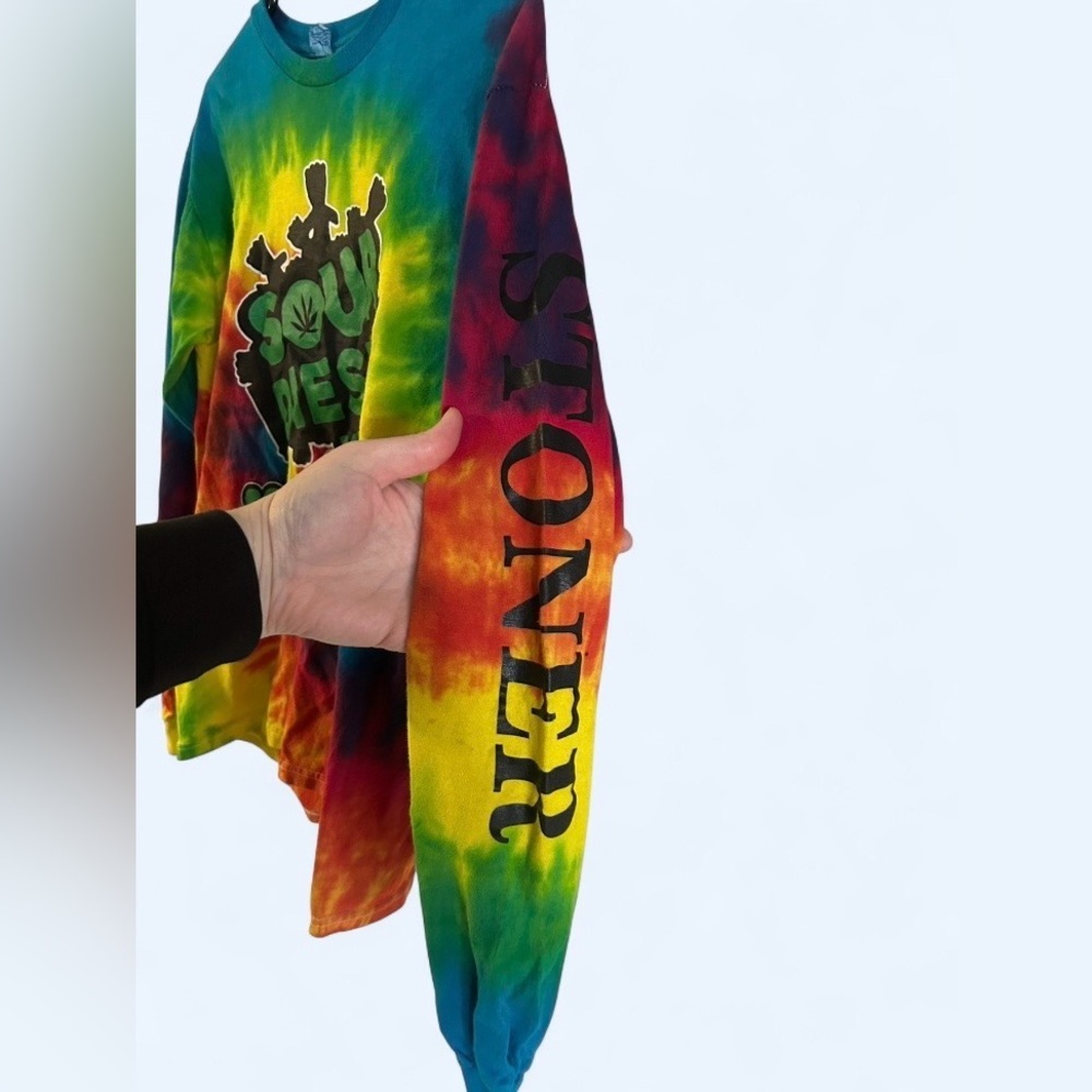 “Sour Diesel Kids” Tie Dye Long Sleeve Graphic Shirt - Picture 3 of 3